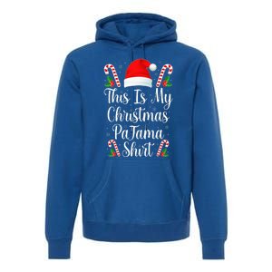 This Is My Christmas Pajama Funny Family Matching Xmas  Premium Hoodie