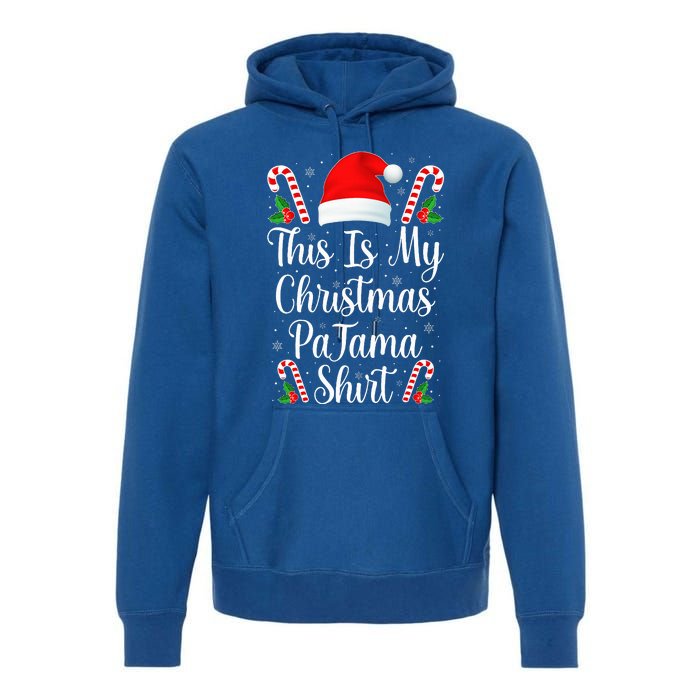 This Is My Christmas Pajama Funny Family Matching Xmas  Premium Hoodie