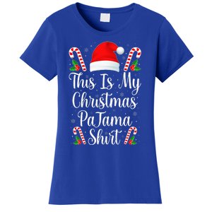 This Is My Christmas Pajama Funny Family Matching Xmas  Women's T-Shirt