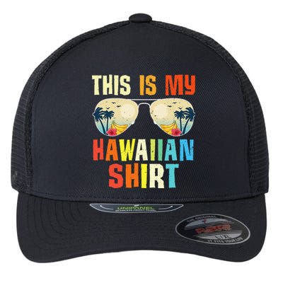 This Is My Hawaiian Tropical Summer Party Hawaii Flexfit Unipanel Trucker Cap