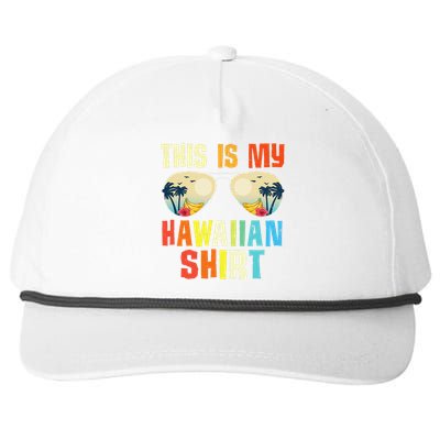 This Is My Hawaiian Tropical Summer Party Hawaii Snapback Five-Panel Rope Hat