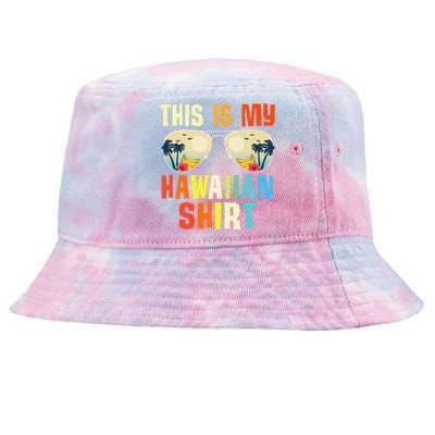 This Is My Hawaiian Tropical Summer Party Hawaii Tie-Dyed Bucket Hat