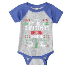 This Is My Ugly Christmas Bacon Sweater Great Gift Infant Baby Jersey Bodysuit