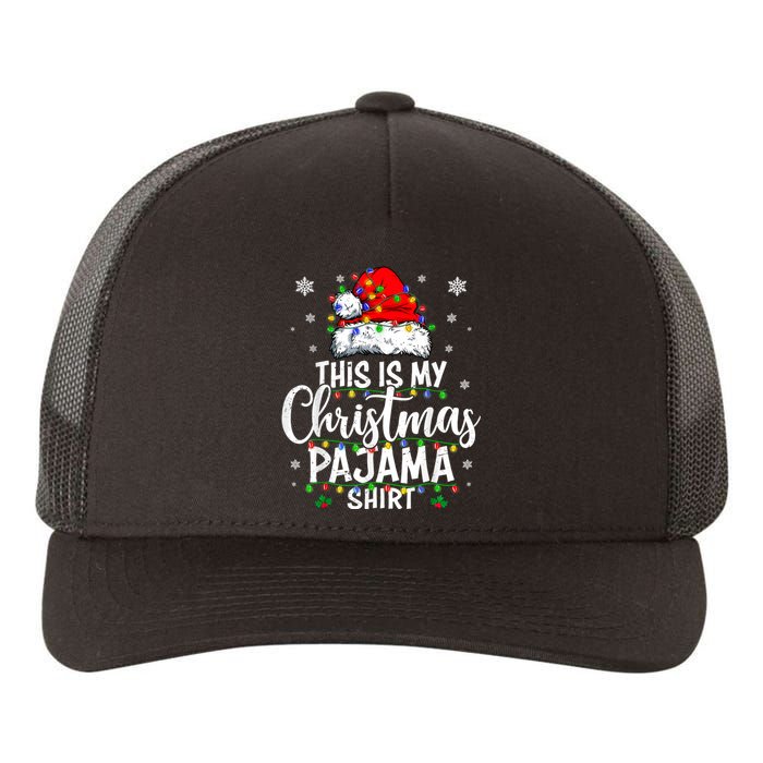 This Is My Christmas Pajama Lights Yupoong Adult 5-Panel Trucker Hat