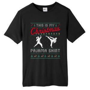 This Is My Christmas Pajama Taekwondo Ugly Funny Tall Fusion ChromaSoft Performance T-Shirt