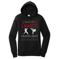 This Is My Christmas Pajama Taekwondo Ugly Funny Women's Pullover Hoodie