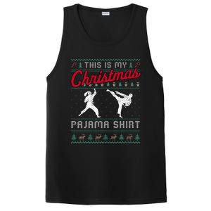 This Is My Christmas Pajama Taekwondo Ugly Funny PosiCharge Competitor Tank