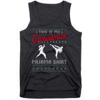 This Is My Christmas Pajama Taekwondo Ugly Funny Tank Top