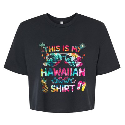 This Is My Hawaiian summer vacation Bella+Canvas Jersey Crop Tee