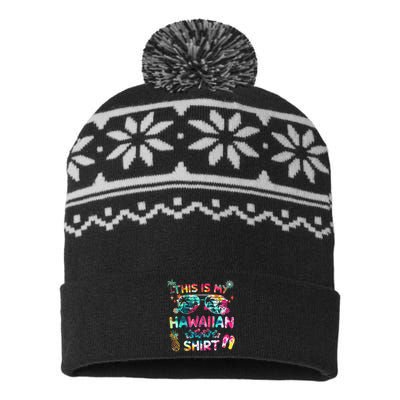 This Is My Hawaiian summer vacation USA-Made Snowflake Beanie