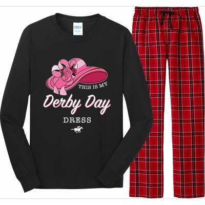 This is my Derby Day Dress Horse Racing Funny Derby Day Long Sleeve Pajama Set