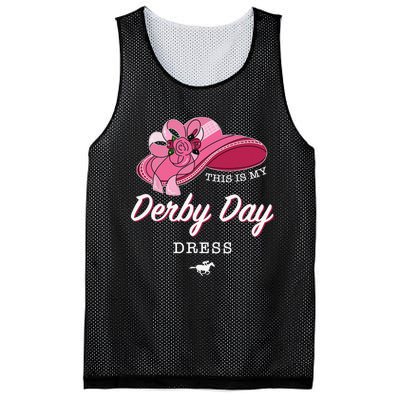 This is my Derby Day Dress Horse Racing Funny Derby Day Mesh Reversible Basketball Jersey Tank