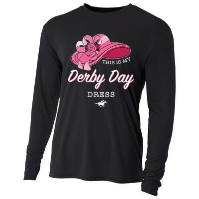 This is my Derby Day Dress Horse Racing Funny Derby Day Cooling Performance Long Sleeve Crew