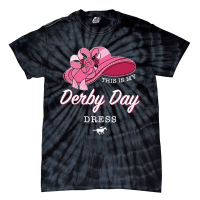 This is my Derby Day Dress Horse Racing Funny Derby Day Tie-Dye T-Shirt