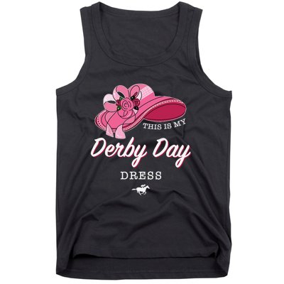 This is my Derby Day Dress Horse Racing Funny Derby Day Tank Top