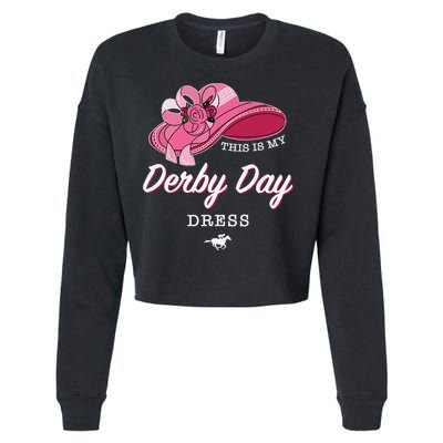 This is my Derby Day Dress Horse Racing Funny Derby Day Cropped Pullover Crew