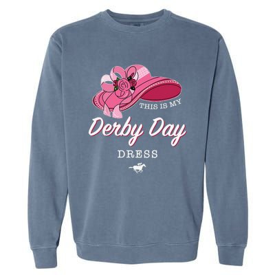 This is my Derby Day Dress Horse Racing Funny Derby Day Garment-Dyed Sweatshirt