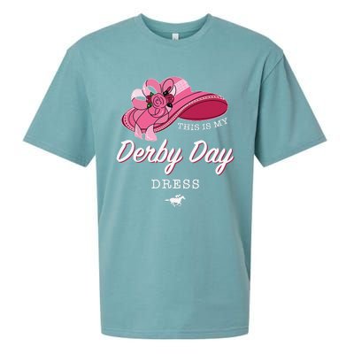 This is my Derby Day Dress Horse Racing Funny Derby Day Sueded Cloud Jersey T-Shirt