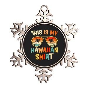 This Is My Hawaiian Tropical Luau Costume Party Hawaii Metallic Star Ornament