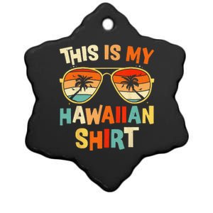 This Is My Hawaiian Tropical Luau Costume Party Hawaii Ceramic Star Ornament