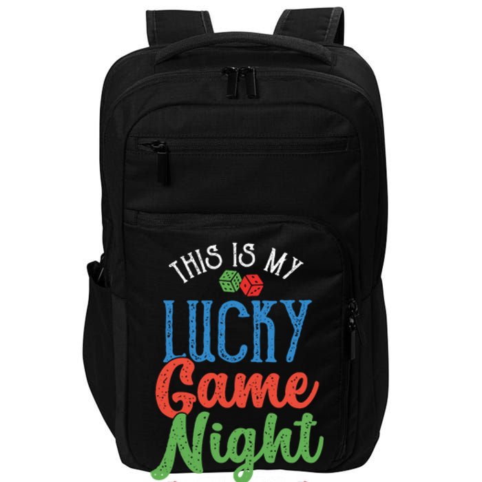 This Is My Lucky Game Night Outfit | Poker Casino | Gambling Impact Tech Backpack