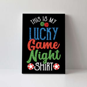 This Is My Lucky Game Night Outfit | Poker Casino | Gambling Canvas