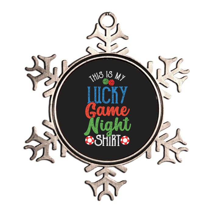 This Is My Lucky Game Night Outfit | Poker Casino | Gambling Metallic Star Ornament