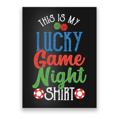 This Is My Lucky Game Night Outfit | Poker Casino | Gambling Poster