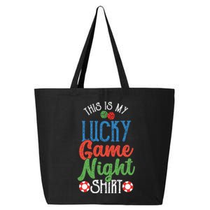 This Is My Lucky Game Night Outfit | Poker Casino | Gambling 25L Jumbo Tote