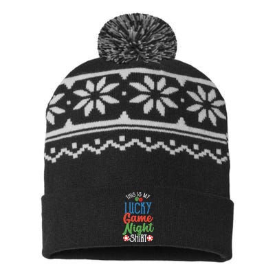 This Is My Lucky Game Night Outfit | Poker Casino | Gambling USA-Made Snowflake Beanie