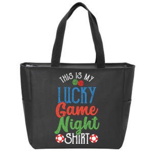 This Is My Lucky Game Night Outfit | Poker Casino | Gambling Zip Tote Bag