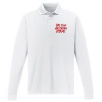 This Is My Halloween Costume Performance Long Sleeve Polo