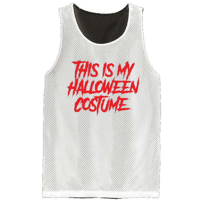 This Is My Halloween Costume Mesh Reversible Basketball Jersey Tank