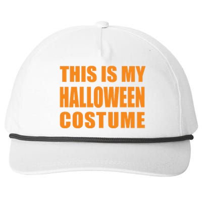 This Is My Halloween Costume Kids Snapback Five-Panel Rope Hat