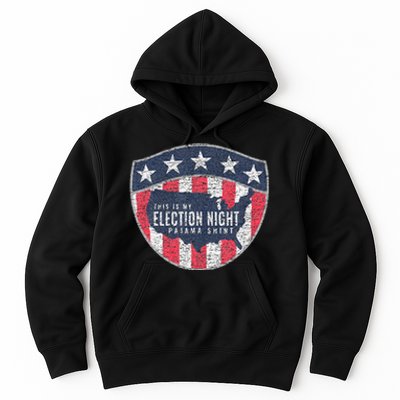 This Is My Election Night Pajama Us Flag Graphic Hoodie