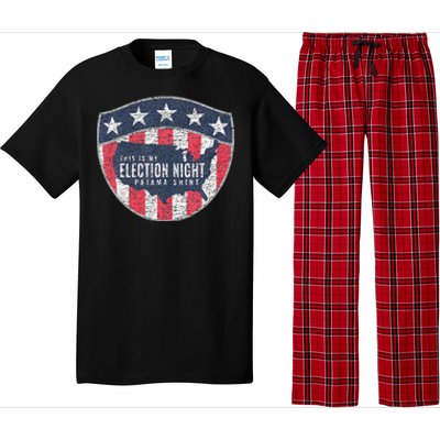 This Is My Election Night Pajama Us Flag Graphic Pajama Set