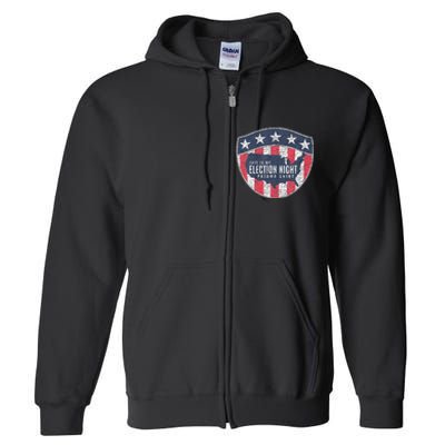 This Is My Election Night Pajama Us Flag Graphic Full Zip Hoodie