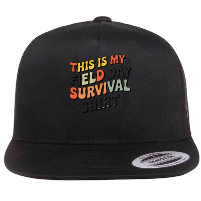 This Is My Field Day Survival School Teacher Student Funny Flatbill Hat