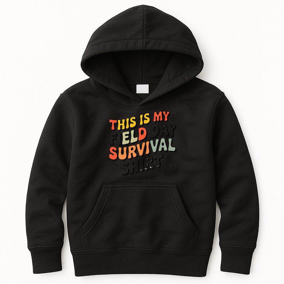 This Is My Field Day Survival School Teacher Student Funny Kids Hoodie