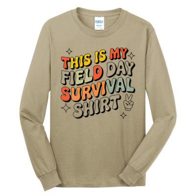 This Is My Field Day Survival School Teacher Student Funny Tall Long Sleeve T-Shirt