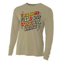 This Is My Field Day Survival School Teacher Student Funny Cooling Performance Long Sleeve Crew