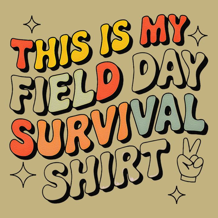 This Is My Field Day Survival School Teacher Student Funny Cooling Performance Long Sleeve Crew