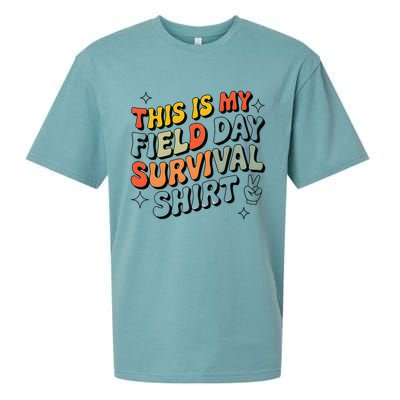 This Is My Field Day Survival School Teacher Student Funny Sueded Cloud Jersey T-Shirt