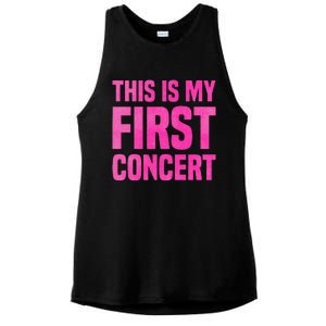 This Is My First Concert Music Event Ladies PosiCharge Tri-Blend Wicking Tank