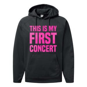 This Is My First Concert Music Event Performance Fleece Hoodie