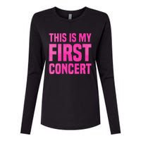 This Is My First Concert Music Event Womens Cotton Relaxed Long Sleeve T-Shirt