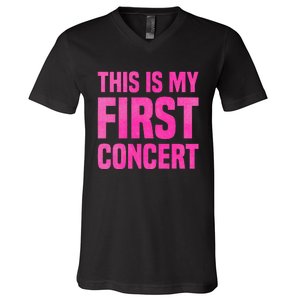 This Is My First Concert Music Event V-Neck T-Shirt