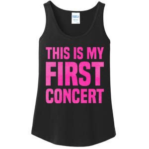 This Is My First Concert Music Event Ladies Essential Tank