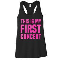 This Is My First Concert Music Event Women's Racerback Tank