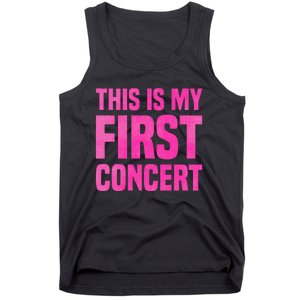 This Is My First Concert Music Event Tank Top